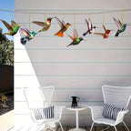 Bird Acrylic Hanging Ornament - 8Pcs Flying Birds Christmas Tree Ornaments, Xmas Tree Ceiling Pendants with Lanyard Tote Rearview Mirror Window Charms Gift for Men Women (Hummingbird 2)