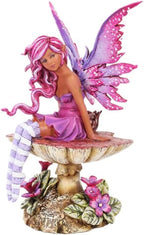 Pacific Giftware Amy Brown Licensed Magenta Fairy Statue Polyresin Figurine Home Decor