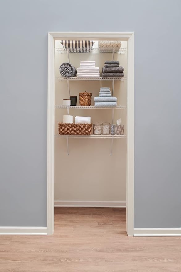 Rubbermaid Direct Mount Linen Shelf Kit 3' Length White