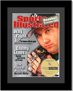 Creative Picture Frames 8.5 x 11.25 Magazine Frame with Full-Strength Glass, Holds Up To A 1/4" Thick Media with Installed Hangers for Easy Mounting, 11x14 Manhattan Black Frame with Black Mat