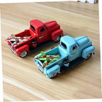 Vintage Handmade Iron Car Model Antique Desktop Ornament Retro Décor for Home and Office for Vehicle Enthusiasts
