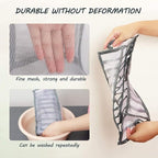 3 Set Underwear Organizer, Foldable Bra Underwear Drawer Organizer Divider Bins for Underwear, Socks, Ties, Bras, Underwear Storage Compartment Box (Gray)