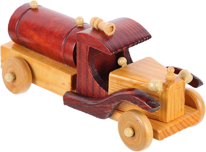 Vintage Wooden Car Model Retro Wood Car Decor for Home Decoration Unique for Car Enthusiasts Premium Quality Miniature Car Model Rustic Industrial Style Adornment