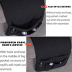 Teniux Armrest organizer Non-Slip Remote Control Holder with 5 Pockets Couch Sofa Chair Armchair Caddy For Smart Phone, Book, Magazines, Ipad (Black)