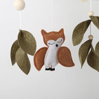 Woodland Animals Mobile Handmade Squirrel owl Deer Forest Hanging Decoration