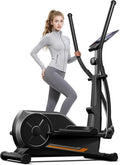 UMAY Elliptical Exercise Machine, Elliptical Machine for Home with 8 Levels Resistance, Silent Magnetic Elliptical Trainer with 12" Stride and LCD Monitor