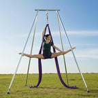 Houseables Aerial Silks, Yoga Swing, Aerial Yoga Hammock, Ariel Silk, Gymnastics Swing, Acrobatics Equipment, For Home, Indoor, Outdoor, Arial Setup, Rig, Sling, Portable