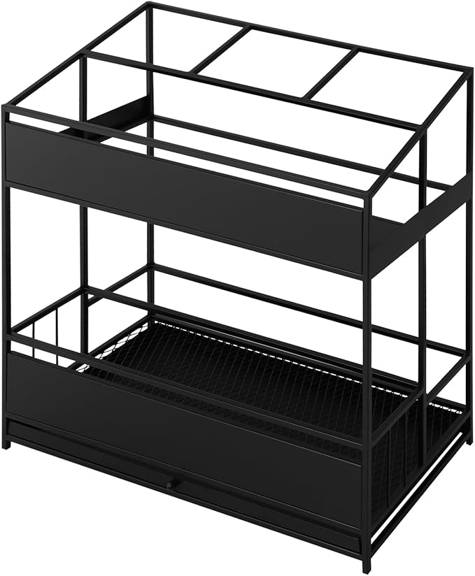 Umbrella Holder Entryway, Umbrella Stand Rack 26.8*12.6*27.6in Metal Square Umbrella Rack Organizer Removable Drip Tray Drip Tray Handle Hollow-Out Design Raised Feet for Canes, Belts, Hats