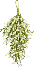 Ochine 25 Inch Autumn Fall Harvest Swag Wreath Decor - Artificial Wheat Ears Farmhouse Decorative Hanging Floral Garland for Home Front Door Wall Thanksgiving Halloween Decorations