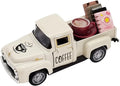 Coffee Bar Decor Vintage Mini Metal Pickup Truck Decor with Book Accessories for Coffee Station, Farmhouse Tiered Tray Table Decorations for Home Kitchen, Cafe