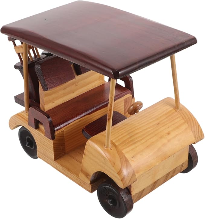DECHOUS Vintage Vehicle Statue Handcrafted Car Figurine Rustic Car Toy Decorative Ornament for Office