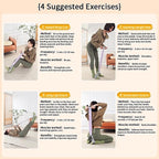 2025 New Yoga Pedal Resistance Fabric Band with Handles Anti-Broken Elastic Sit Up Pull Rope for Strength Training 120lb Full-Body Excercise Band Portable Unisex Resistance Exercise Bands