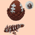 Enchanted 3D Egg with Miniature Inside - Handcrafted Printed Collectible | Fantasy Decor & Gift (Football Dragon & Egg (Box))