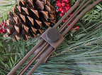 [Front Door WREATH HANGER] - Ivy Design | ADJUSTABLE Hook Length for Tall and Small Doors | PADDING to Prevent Damage like Scratch and Dents | Heavy Duty Cast Iron Metal Hangar - (Brown)