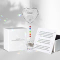 Memorial Gifts for Loss of Dad, Crystal Suncatcher in Memory Sympathy Gifts for Loss of Dad Father, Heart Shaped Bereavement Condolence Gifts for Grieving Friend