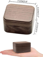 Sinzyo Anastasia-Once Upon a December Music Box Vintage Musical Boxs for Birthday Gift Valentine's Day Christmas Day(Musical Note Walnut Box)