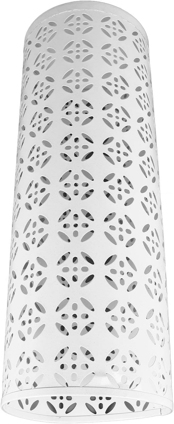 Zerodis Large Round Hollow Design Metal Umbrella Holder, Stylish Gold Finish Steel Umbrella Stand for Entryway, Home Office, and Outdoor Use (L)
