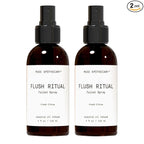Muse Apothecary Flush Ritual - Aromatic & Refreshing Toilet Spray, Use Before You Go, 4 oz, Infused with Natural Essential Oils - Fresh Citrus, Pack of 2