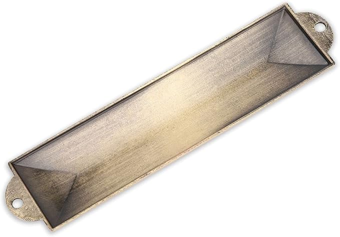 BRTAGG Metal Mezuzah For Door, Install Use Double-sided Tape, 5.3" Tall, English & Hebrew Scripture, Bronze, Easy Peel and Stick Mezuzahs Cover Jewish Gifts (for 4 Inches Scroll)
