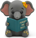 Little Readers – Cute Figurines for Bookshelves, Desks, Terrariums & Home Decor – Book-Loving Animal Statues - Elephant