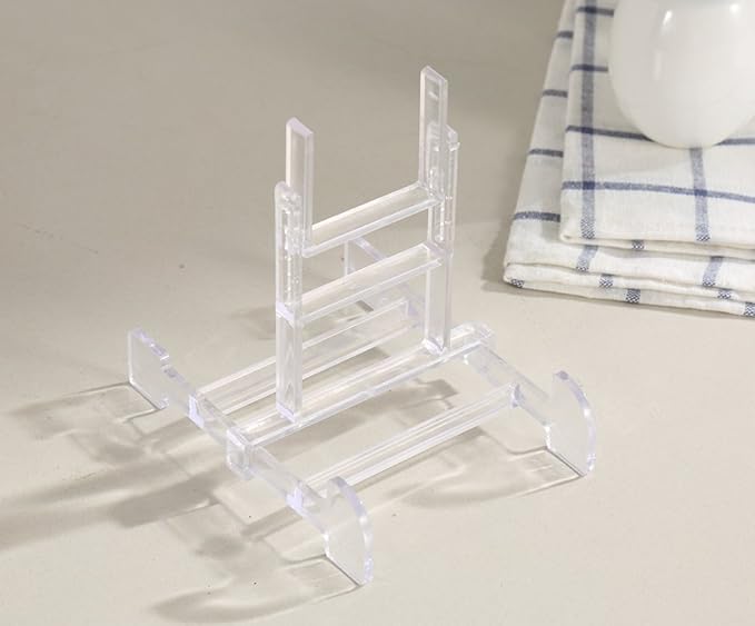 Artliving Two Part Adjustable Clear Acrylic Plastic Display Stand Easel (set of 5)