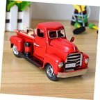 ABOOFAN Vintage Handmade Iron Car Model Retro Metal Desktop Ornament Red Decorative Toy for Decor Unique Craftsmanship for Car Enthusiasts