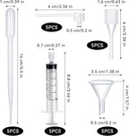 25pcs Perfume Refill Tool Kit,Plastic Perfume Dispenser Transfer Tools,Travel Refill Tool Set for Liquid Cologne Fragrance Sample Essential Oils (Clear, 5ml/25pcs)