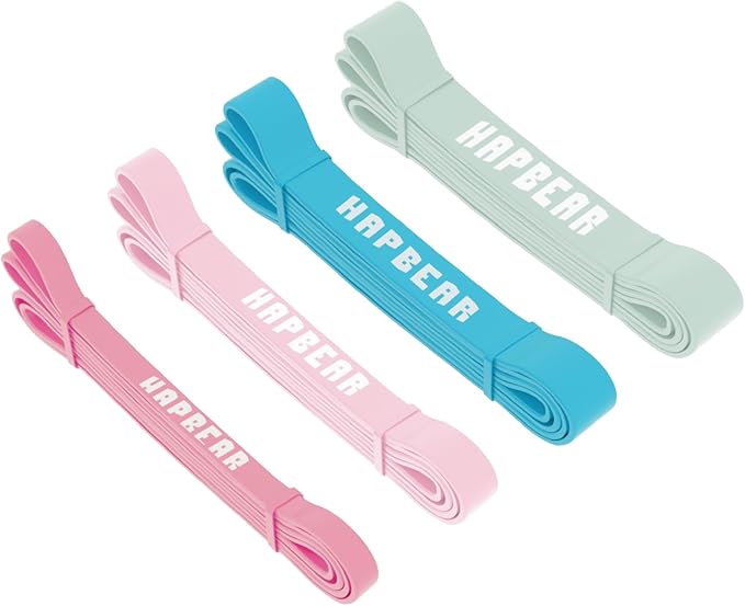 HAPBEAR Pull Up Assistance Bands - Pull Up Bands - Resistance Bands - Exercise Bands Resistance Bands Set of 5 - Workout Bands for Working Out, Stretching, Muscle Training