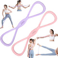 Figure 8 Resistance Band: Resistance Bands with Handles for Working Out - 8 Shaped Resistance Bands for Women - Exercise Bands for Arms - Fullbody Yoga Pulling Rope