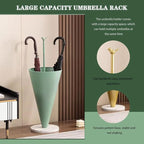 Umbrella Stand Rack Umbrella Basket Tall Umbrella Shape Household Storage Bucket, Multifunctional Umbrella Rack, Nordic Umbrella Stand For Hotel, With Bird Shape Handle ( Color : Green , Size : 30*85c