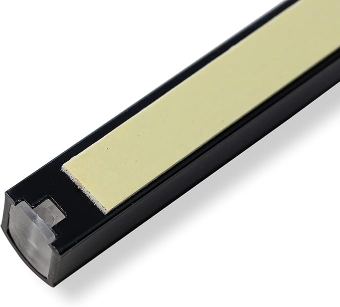 Pack of 5 Matte Black Aluminum Waterproof Mezuzah Case, Fit up to 5" / 12cm Mezuzah Scroll, with Embossed Gold SHIN, Easy Peel and Stick (Scroll Not Included)