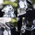 LONGWIN Crytal Cute Penguin Figurines of Glass Collectible Animal Figurines Desk Decoration Ornaments