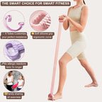 Resistance Bands with Handles - 8 Tube Adjustable Figure 8 Exercise Bands Set for Women & Men, Heavy Duty Workout Bands for Home Gym, Physical Therapy, Strength Training & Full Body Fitness