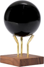 Hipiwe Sphere Display Stand Easel for Crystal Ball Mineral Geodes Rock Agate Small Collectibles Three Metal Peg Rock Display Easel with Wooden Base, Large