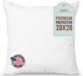 Pillowflex Premium Polyester Throw Pillow Insert - 28x28 - Ultra Soft Square Throw Pillow, Couch Sham, Lumbar, Back, Sofa - Machine Washable - Decorative Accent Form - 1 Soft Pillow