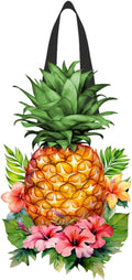 Briarwood Lane Pineapple and Stripes Wood Door Hanger