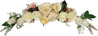 Arch Flowers, OrgMemory Artificial Floral Swags, 20" Length in Bent, Decorative Swag, Artificial Flower Swag for Door Party Wall Home Decor (Champagne)