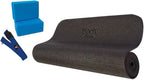 Body Sport 4-Piece Yoga Kit, (1) 72 in. x 1/4 in. Fitness Mat, (2) Blue Blocks, (1) 6 ft. Exercise Strap - Beginner Set for Home Fitness & Gym Workouts