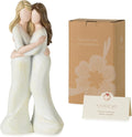 Storieme Sister Birthday Gifts for Women: Heartfelt Hugging Figurine Statue - Unique Sentimental Keepsake Present for Sisters Best Friend - Premium Resin Art Decor (7.7")