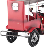 Yosoo Vintage Classic Car Model Miniature Tin Red 19cm Retro Antique Auto Collectible with Unique Design for Home Office Decor Gift