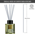 60Pcs Reed Diffuser Sticks-10inch Grey Diffuser Sticks-Fragrance Decor for Office and Home-Diffuser Oil Sticks Refill