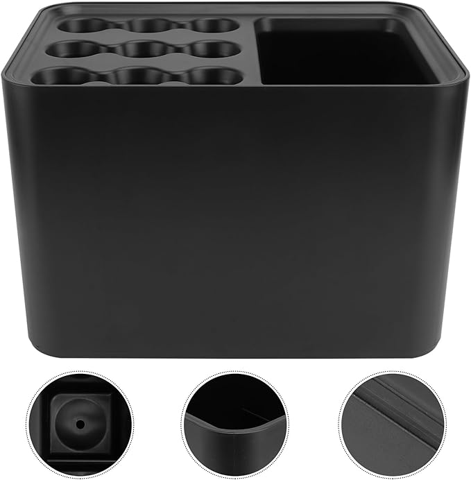 Toyvian Creative Wall-Mounted Umbrella Stand with Drip Tray Nordic Style Storage Rack for Entryway Space-Saving Household Organizer to Keep Floors Dry and Umbrellas Neat Black