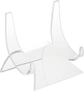 Plymor Clear Acrylic Double-Scoop Display Easel, 5.875" H x 5.75" W x 5.0625" D