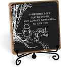 Winnie Inspirational Desk Sign Pooh, Cute Inspirational Gifts for Women Men, Friends Family Apart Gifts, Sympathy Keepsake, Motivational Table Desk Cubicles Accessories Decorations