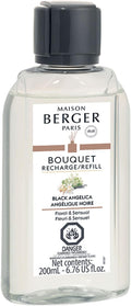 Maison Berger - Black Angelica - Air Freshener - Fragrance Refill for Reed Sticks and Ceramic Diffuser - 6.76 Fluid Ounces - 200 Milliliters