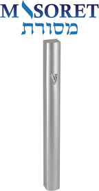 1-Piece Aluminum Door Mezuzah Cases: Special Profile, No Holes, 4-Inch 10cm Hebrew Parchment Scroll Holder Boxes
