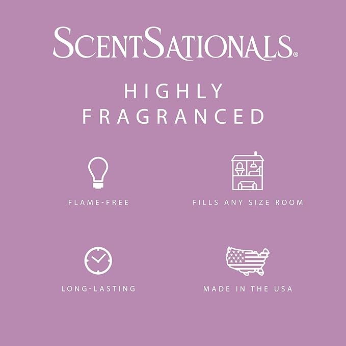 Scentsationals Berry Blossom Breeze Scented Wax Melts - Violet, White Lily, & Sweet Berries, 10oz (24 Cubes)