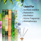 HEM Forest, Cedar, Pine, Rain Forest & First Rain Incense Sticks Combo – 5 Fragrances | 120 Sticks Total | Handcrafted, Long-Lasting Aroma for Meditation, Yoga, Relaxation & Home Freshness