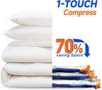 Vacuum Storage Bags with Rechargeable Cordless Pump,21 Pack 3 Size Compression Packing Cubes Seal Bags, Space Saver for Clothes and Clothing Blankets Organization Space Saving