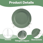 Nogeqi 2 Pieces Clear Acrylic Plate Stands for Display, 10 Inch, Folding Plate Holder, Clear Acrylic Easel Display Stands for Pictures or Other Items for Weddings, Birthdays, Home Decoration, Tables